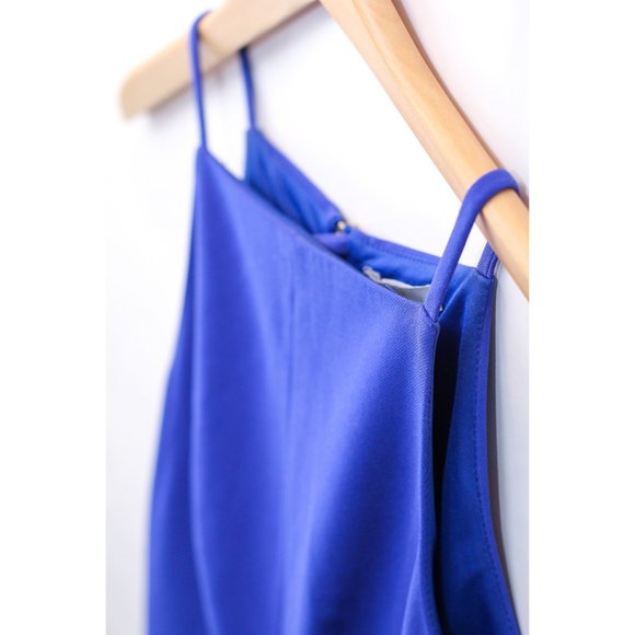 H&M ROYAL BLUE MIDI BODYCON COCKTAIL DRESS - Picture 5 of 6